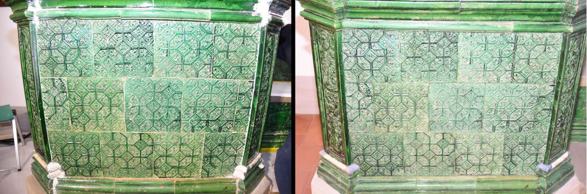 Schloss Kyburg grüner Turmofen