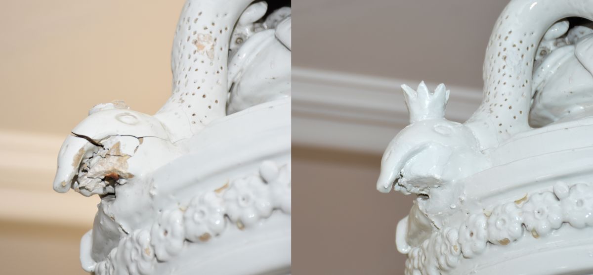 Schloss Kyburg weisser Turmofen