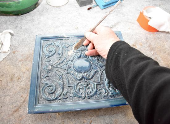 Jugendstil Ofenkachel