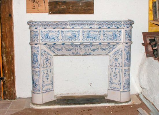 Cheminée blau-weiss