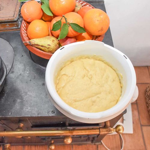 Aufgehender Brotteig 