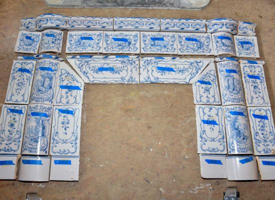 Cheminée blau-weiss