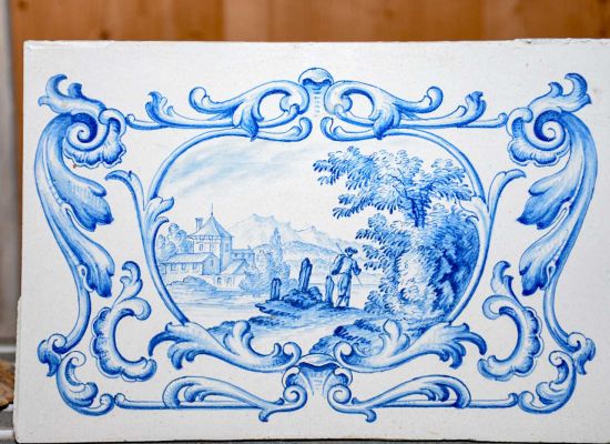 Cheminée blau-weiss