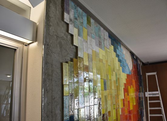 REPARATUR KERAMIK-WANDMOSAIK KANTONSSCHULE RYCHENBERG, WINTERTHUR
