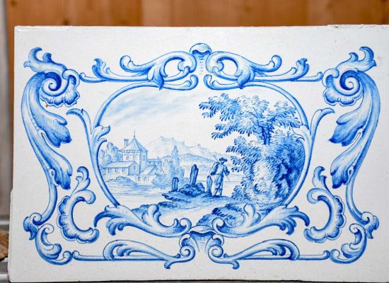 Cheminée blau-weiss