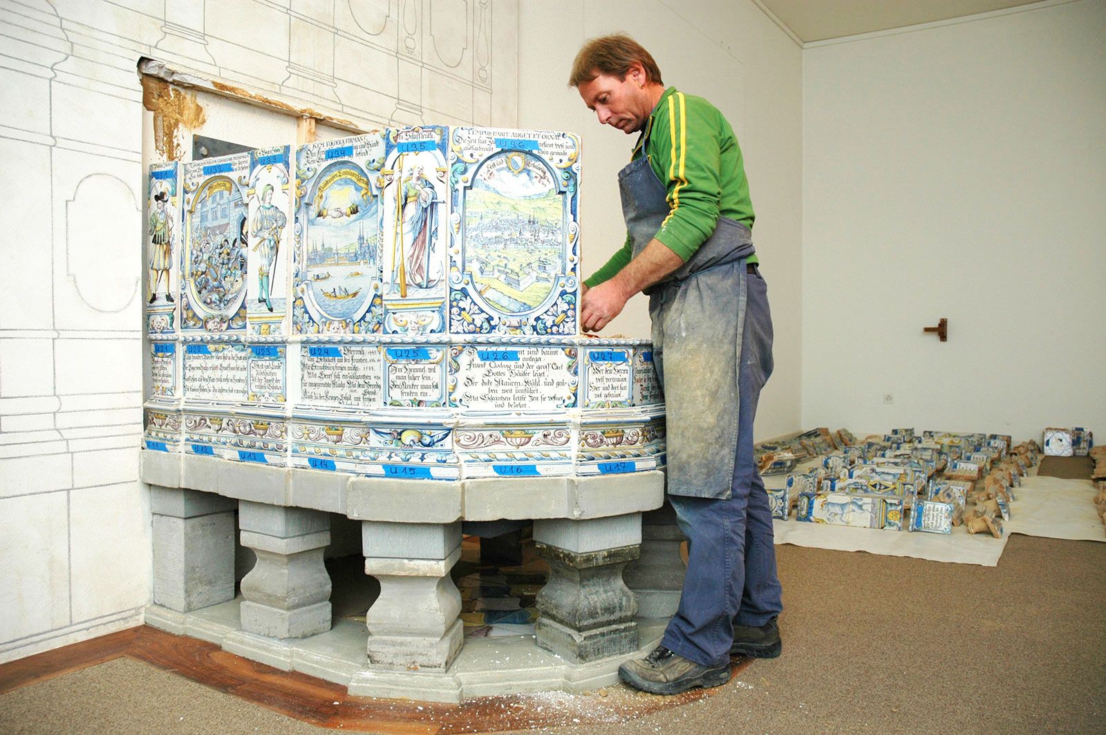 Fredi Mathys bei der Arbeit